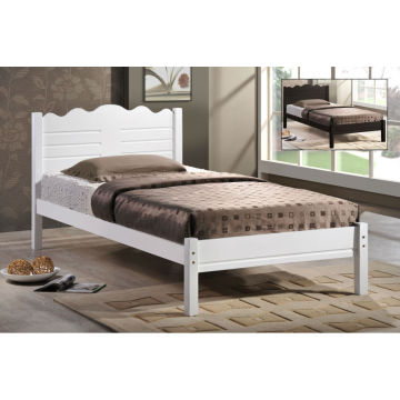 Cama de madera individual, muebles de dormitorio